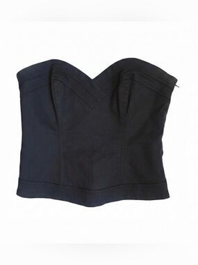 Bebe Black Strapless Corset Top